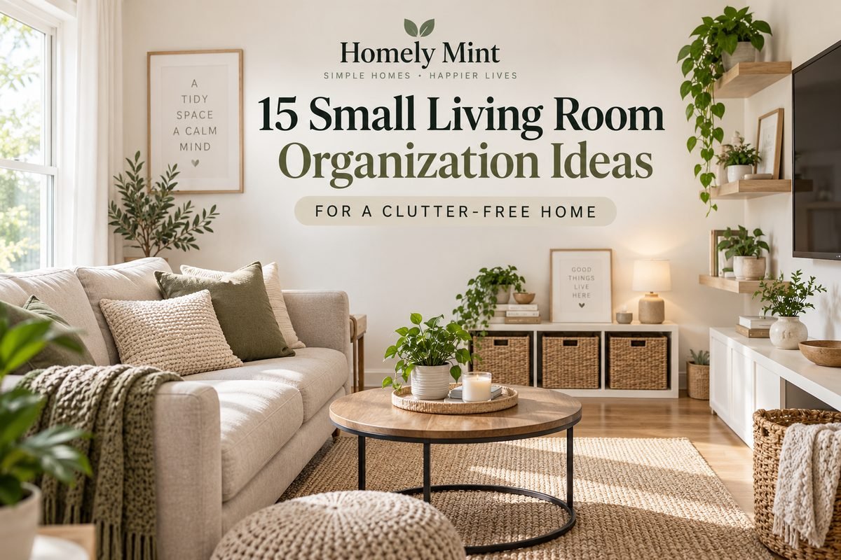Small living room organization ideas