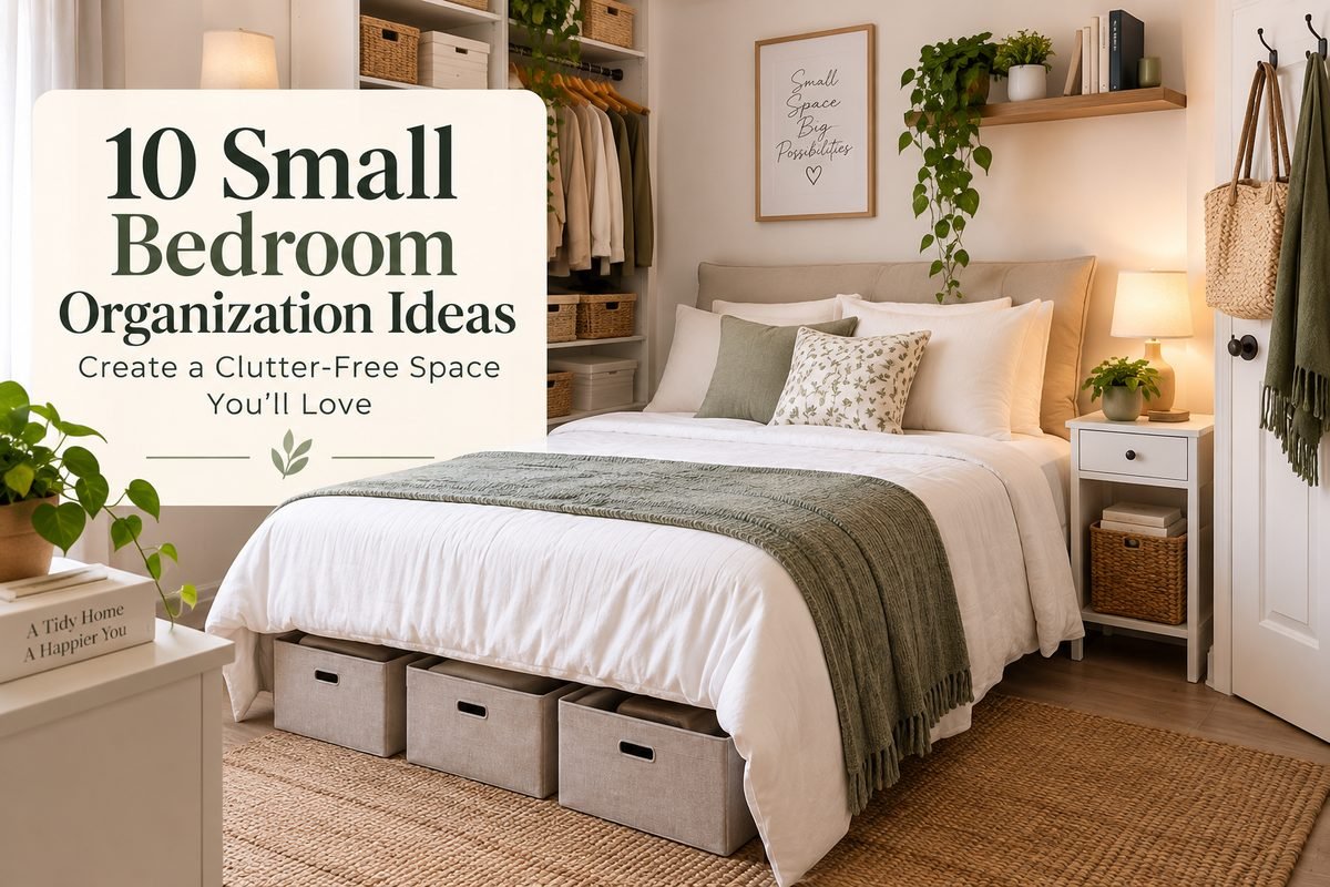 Small bedroom organization ideas with smart storage and a clutter-free bedroom