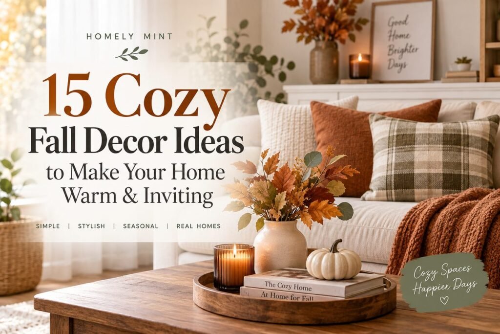 Cozy fall decor ideas for a warm and inviting home